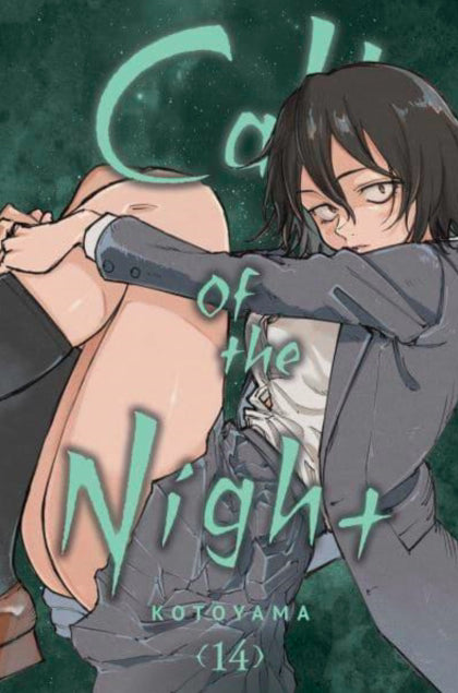 Engelstalige cover van Call of the Night Vol. 14, met hoofdpersonages in een sfeervolle nachtelijke scène, vol mysterie en emotie, getekend in een gedetailleerde en expressieve manga-stijl.