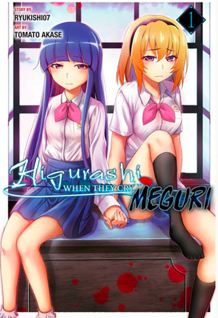 Cover van Higurashi When They Cry: MEGURI Vol. 1 (Engelse editie) – psychologische horror manga