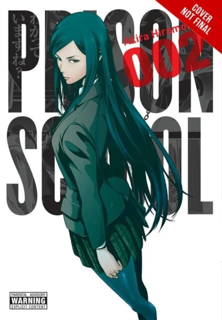 Cover van Prison School Vol. 2 (Engelse editie) met de mannelijke studenten en de strenge Underground Student Council – hilarische en gedurfde manga van Akira Hiramoto