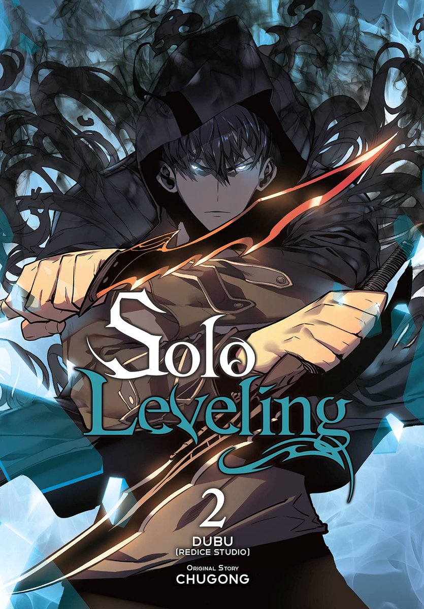 Cover van Solo Leveling Vol. 2 – Engelstalige manhwa waarin Sung Jin-Woo sterker wordt en zijn krachten inzet tijdens gevaarlijke dungeons
