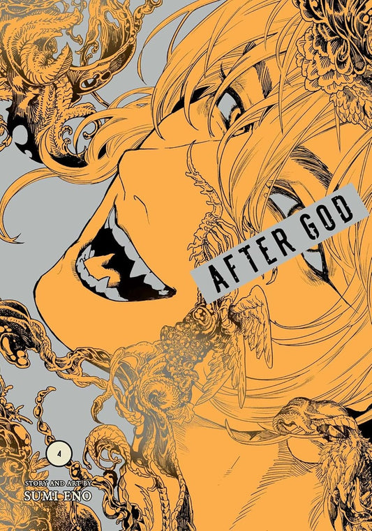 De voorkant van After God Volume 4 laat direct zien waarom deze manga uniek is. Met een intrigerende illustratie van kunstenaar Sumi Eno, wordt de lezer meteen ondergedompeld in een wereld vol mysterie, bovennatuurlijke wezens en apocalyptische spanning. De expressieve cover toont een karakter met scherpe tanden en vloeiende lijnen, omringd door organische, bijna mythische patronen. Ideaal voor fans van dark fantasy manga, psychologische thrillers en post-apocalyptische verhalen.