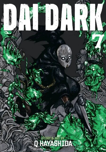 Engelstalige cover van Dai Dark Vol. 7, met een donkere en intrigerende illustratie van Dai en zijn metgezellen, in een mysterieuze en sfeervolle setting, getekend in een gedetailleerde manga-stijl.