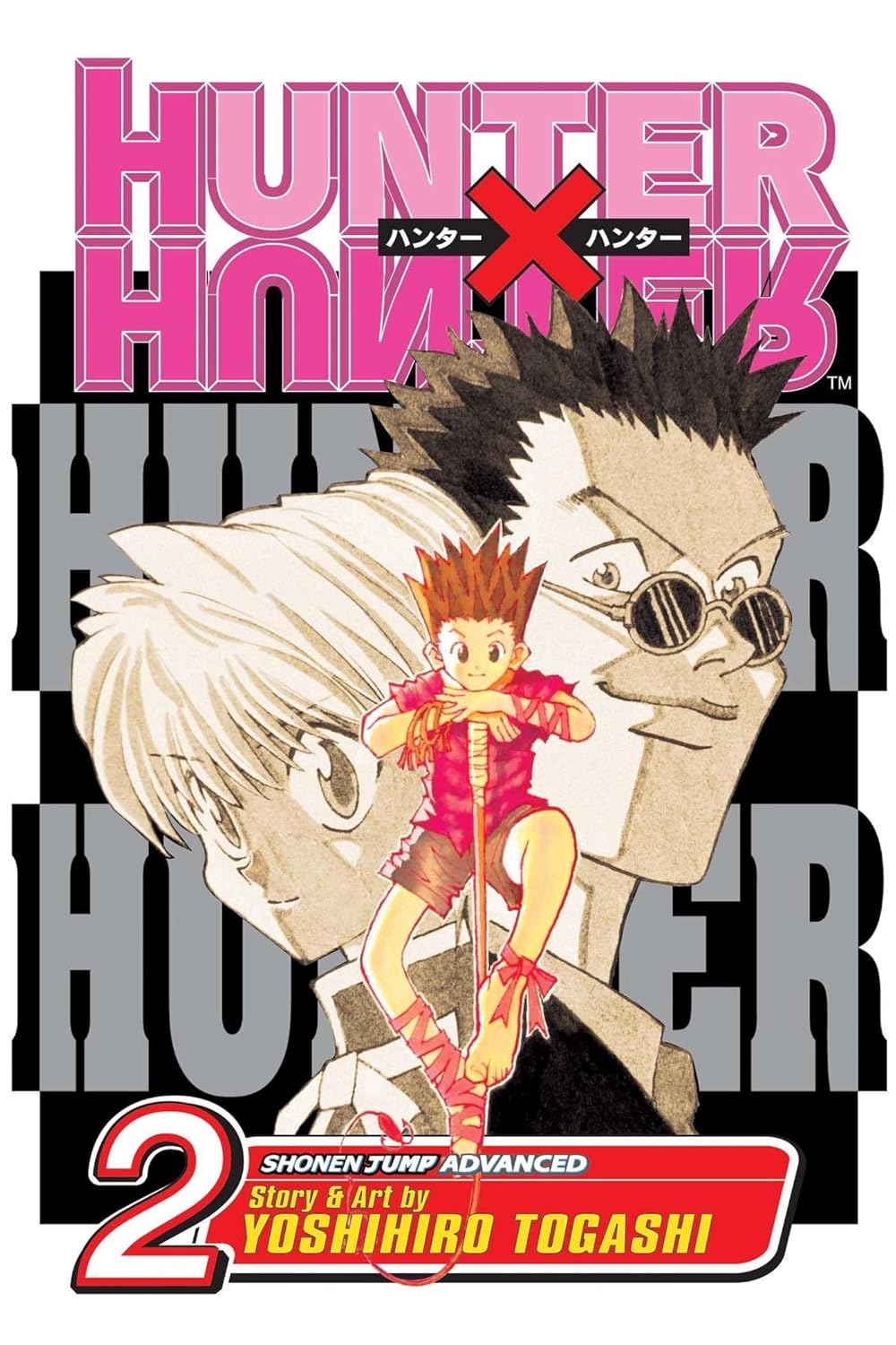 Cover van Hunter x Hunter Vol. 2 (Engelse editie) met Gon en Killua – actievolle shonen manga