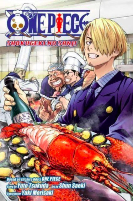 Cover van One Piece: Shokugeki no Sanji (Engelse editie) met Sanji in kookwedstrijdstijl – speciale manga spin-off van Eiichiro Oda