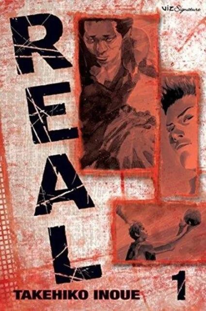 Cover van Real Vol. 1 (Engelse editie) met rolstoelbasketbalspeler – realistische sport- en dramamanga van Takehiko Inoue