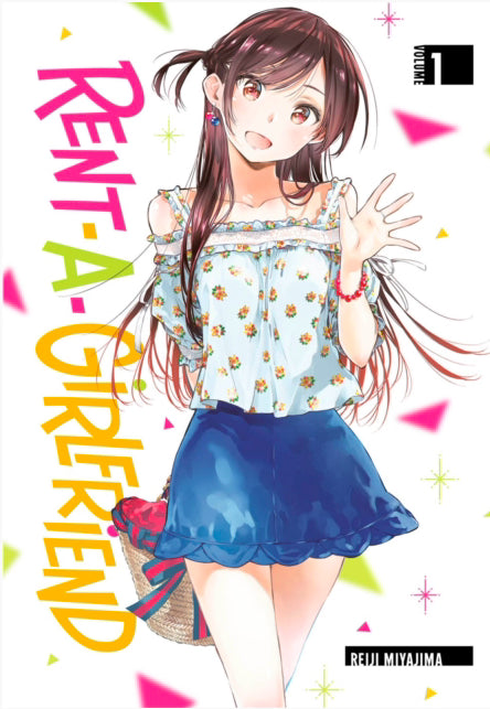 Cover van Rent-A-Girlfriend Vol. 1 (Engelse editie) met Chizuru Mizuhara – romantische komedie manga van Reiji Miyajima