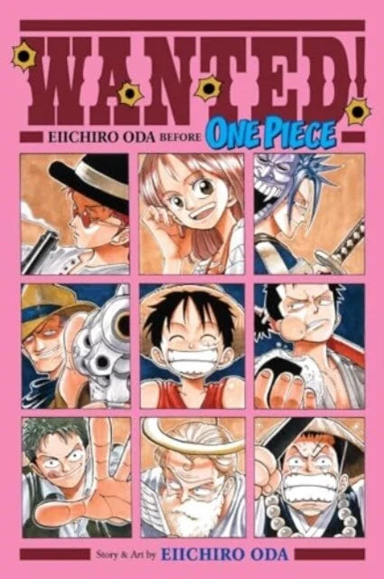 Cover van Wanted! Eiichiro Oda Before One Piece (Engelse editie) met vroege werken van Eiichiro Oda – unieke manga collectie voor fans van One Piece