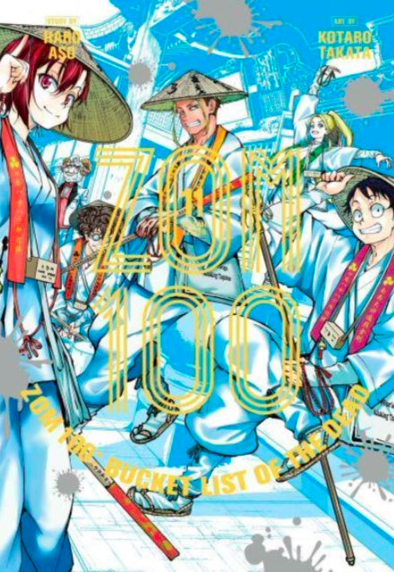 Cover van Zom 100: Bucket List of the Dead Vol. 11 (Engelse editie) met hoofdpersonages in een zombie-apocalyps – spannende en humoristische manga over het overleven van een zombie-uitbraak