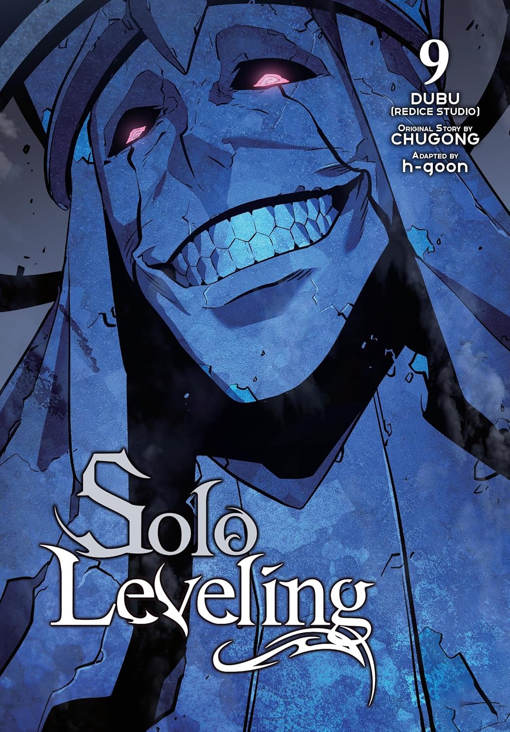 Cover van Solo Leveling Vol. 9 – Engelstalige manhwa waarin Sung Jin-Woo zijn rol in een wereldwijde strijd begint te begrijpen